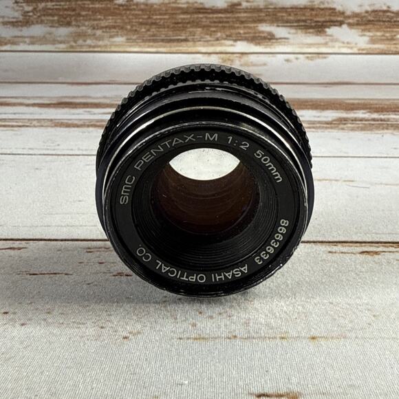 SMC Pentax-M 1:2 50mm Camera Lens Asahi Japan, Black, Tested & Works - Picture 1 of 5